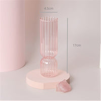 Thumbnail for Nordic Home Decorative Pink Glass Candle Holder Taper candle holder Artedimo Pink s-vase 