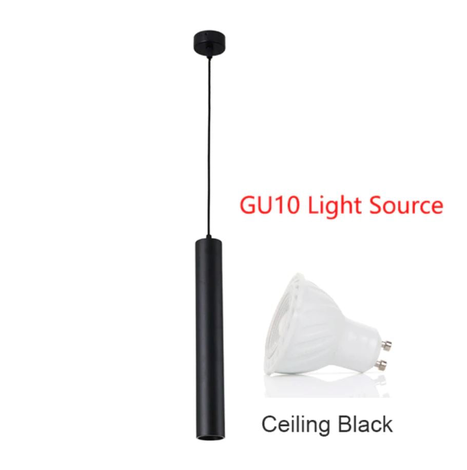 "Lumina" Minimalist Pendant Lamp GU10 Spotlight Pendant light Artedimo Black-GU10 Warm White 3000K H200mm 7W Dimmable