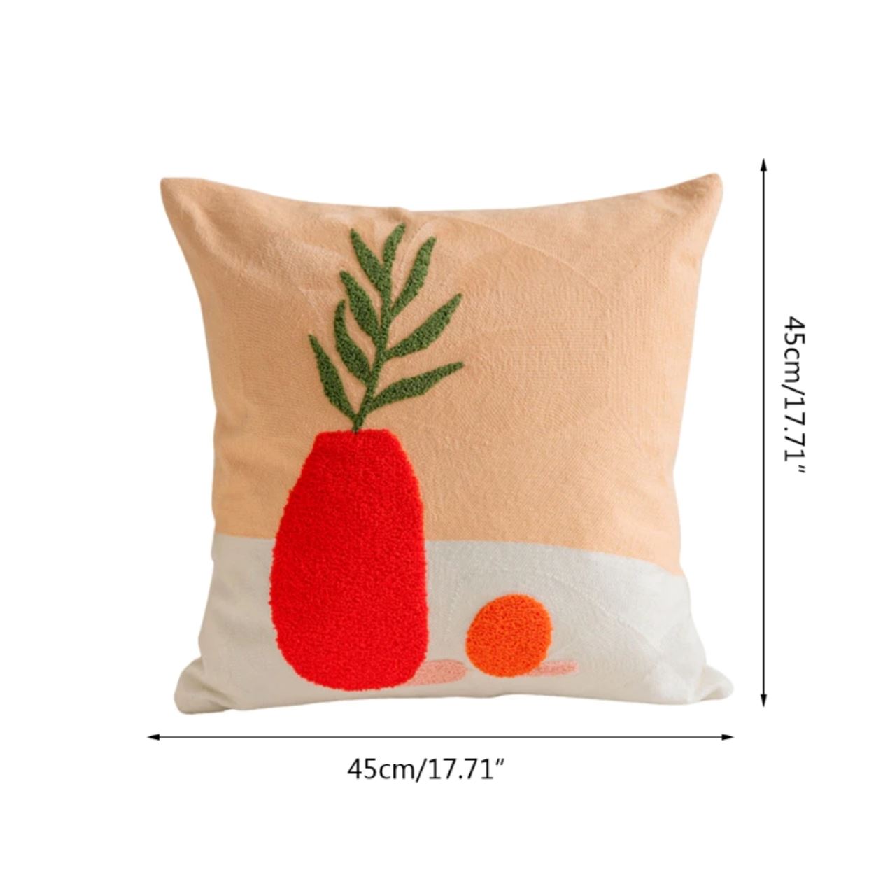 "Orangade" Decorative Cotton Pillow Case cushion cover Artedimo 