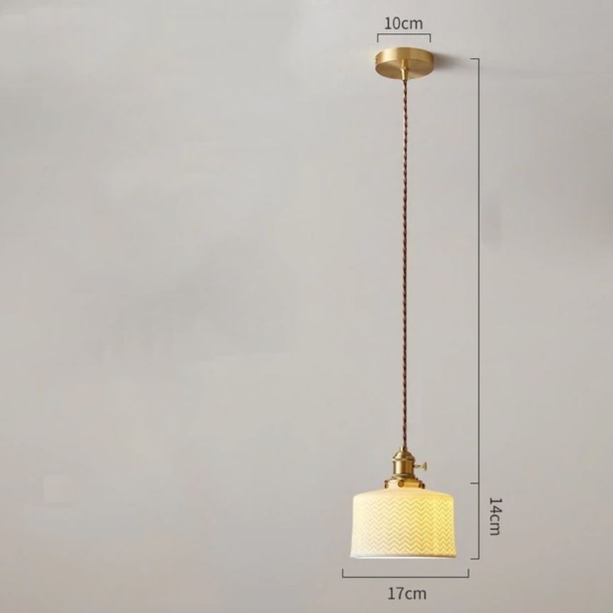 "Zigzag" Pendant Ceramic Lamp Artedimo Single Pendant 