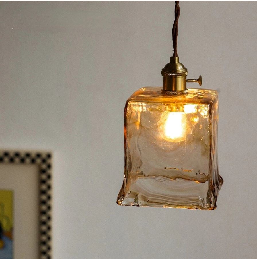 Modern Amber Glass Pendant Light - Unique Pendant Lighting Pendant Lights Artedimo 