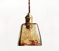 Thumbnail for Modern Amber Glass Pendant Light - Unique Pendant Lighting Pendant Lights Artedimo C 