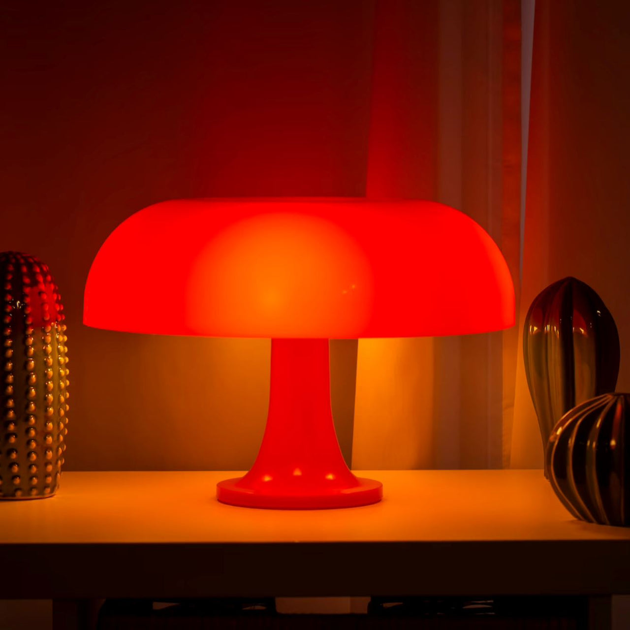 Orange Danish Mushroom Table Lamp Decoration Lighting Table Lamp Artedimo 
