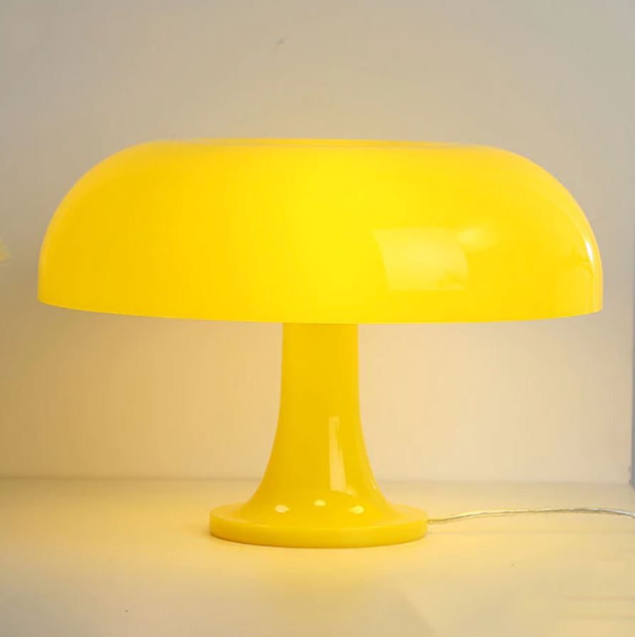 Orange Danish Mushroom Table Lamp Decoration Lighting Table Lamp Artedimo Yellow EU Plug 