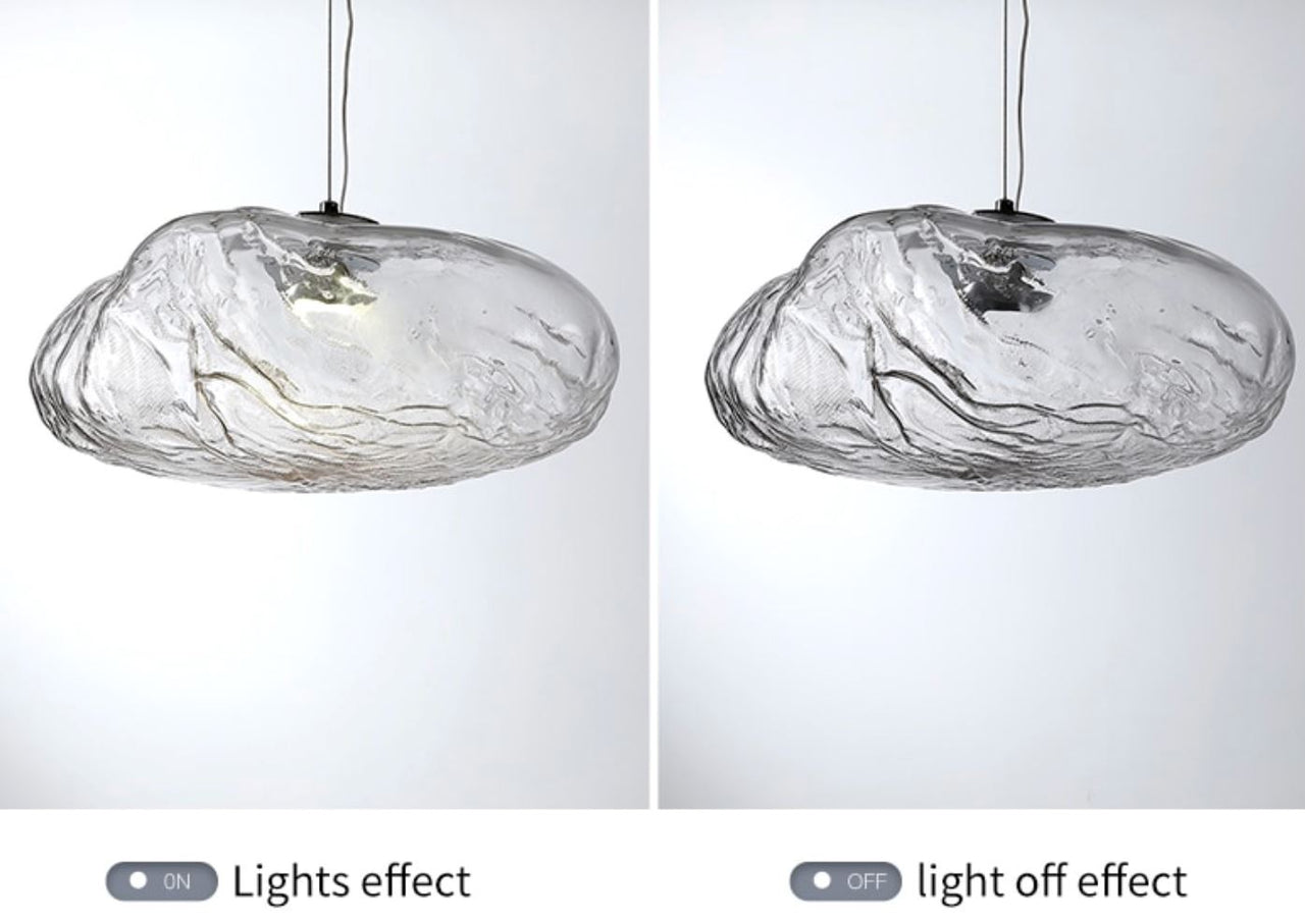 grey glass lampshade pendant lamp