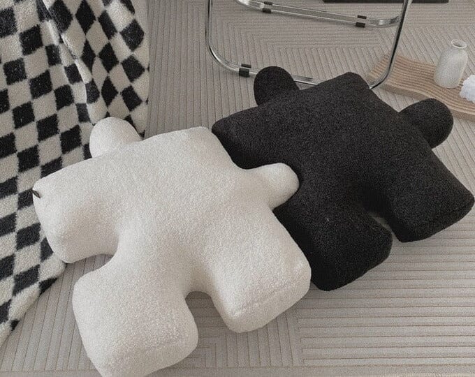 "Puzzlemania" Creative Seat Pillow Pillow Artedimo White 