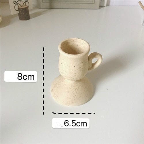 "Modest" Cermaic Stick Candle Holder candle holder Artedimo Beige tall 