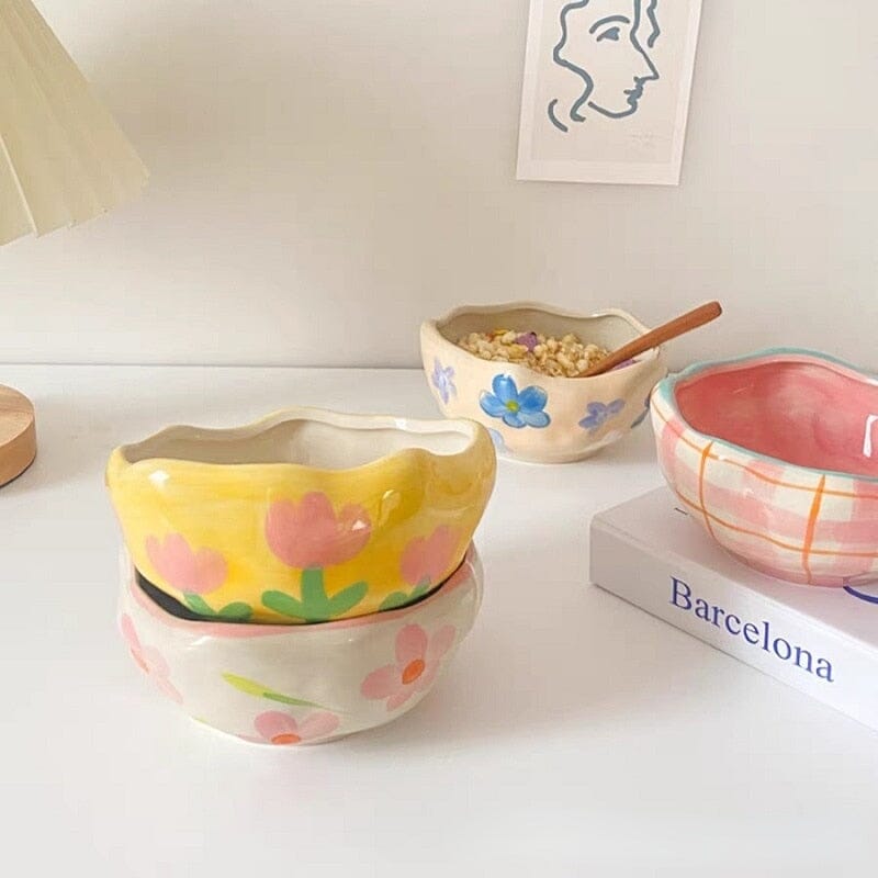 "Matilda" Ceramic creative hand painted bowl Ceramic bowl Artedimo 