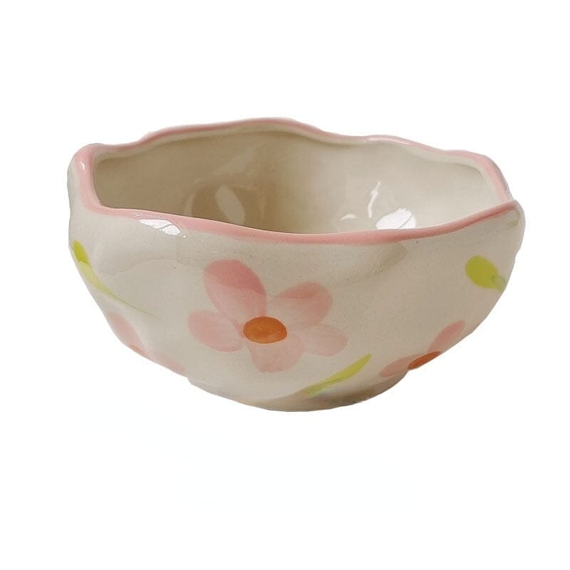 "Matilda" Ceramic creative hand painted bowl Ceramic bowl Artedimo flower 