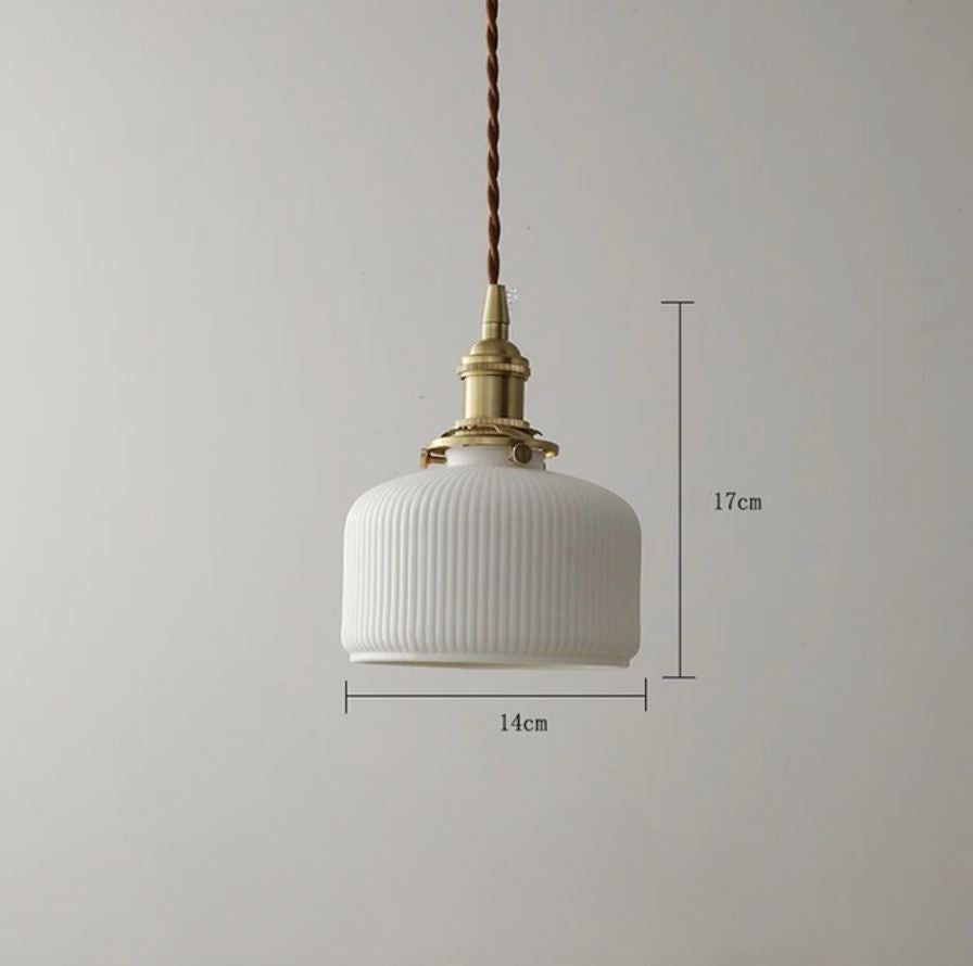 "Hana" Minimalist Ceramic Pendant Light Pendant light Artedimo 14x14 