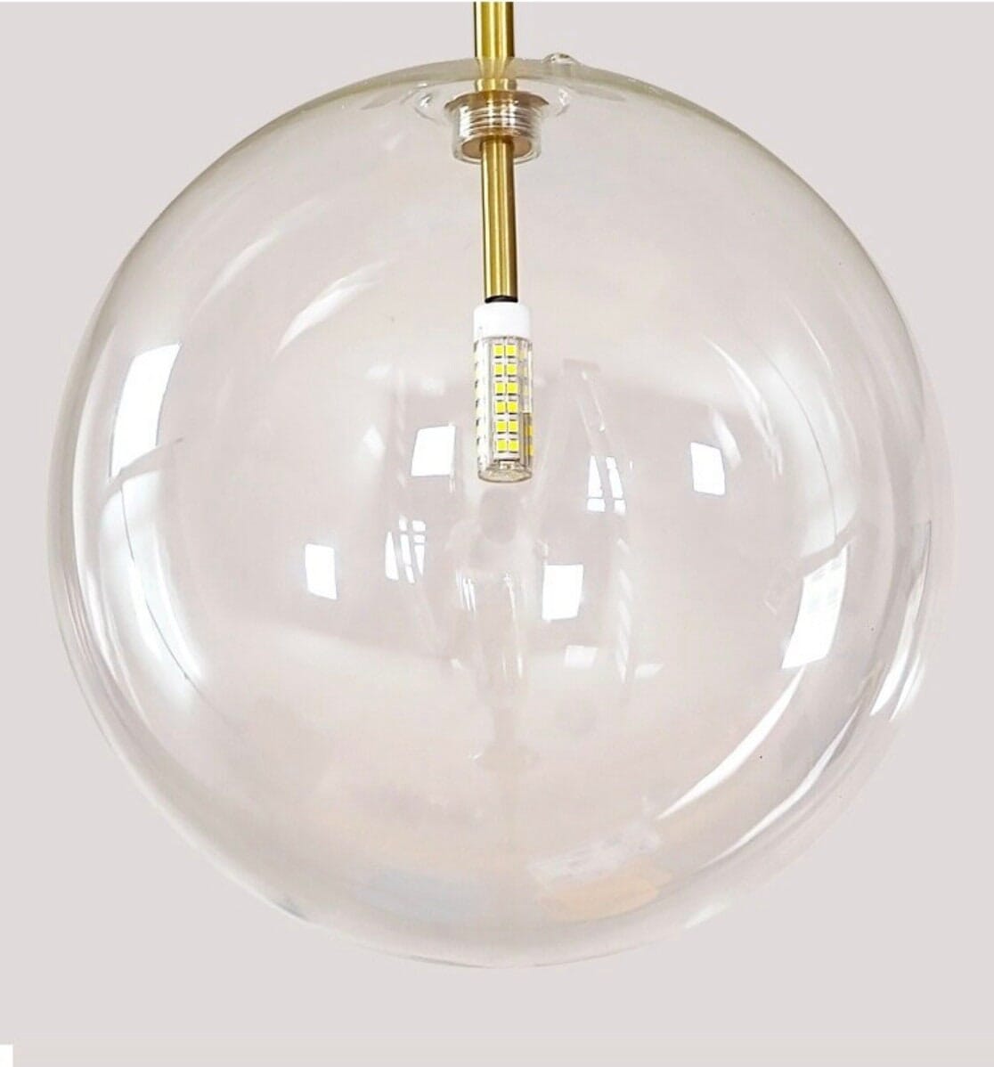 "The Bubble" Modern Chandelier Glass Pendant Light Silver/Gold Hardware Pendant light Artedimo 1 piece 10cm Gold 