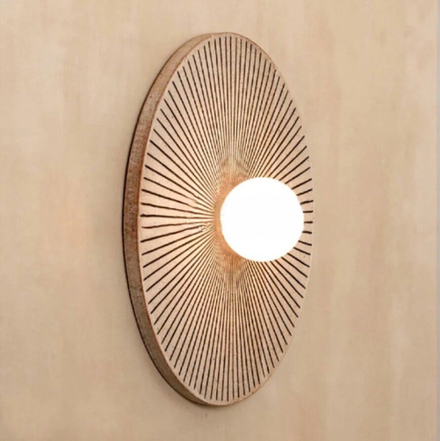 Minimalist Sconce Half circle Wall Lamp 2 Colors - Wall Sconce Light - Bedside Lamp Sconces Artedimo 