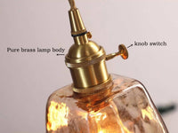 Thumbnail for Modern Amber Glass Pendant Light 