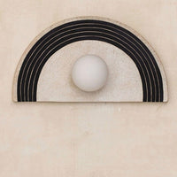 Thumbnail for Minimalist Sconce Half circle Wall Lamp 2 Colors - Wall Sconce Light - Bedside Lamp Sconces Artedimo 1/2 thick stripes Warm (2700-3500K) 