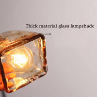 Thumbnail for Modern Pendant Light - Square Ambient Glass Pendant 