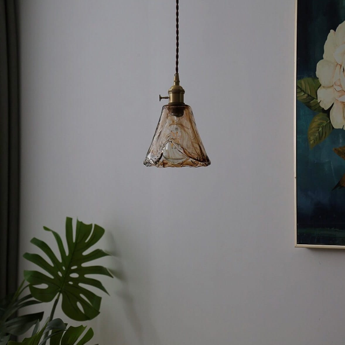 Ceiling Glass Hanging Lamp - Unique Glass Pendant Light - Simple Pendant Lamp Pendant Lights Artedimo 