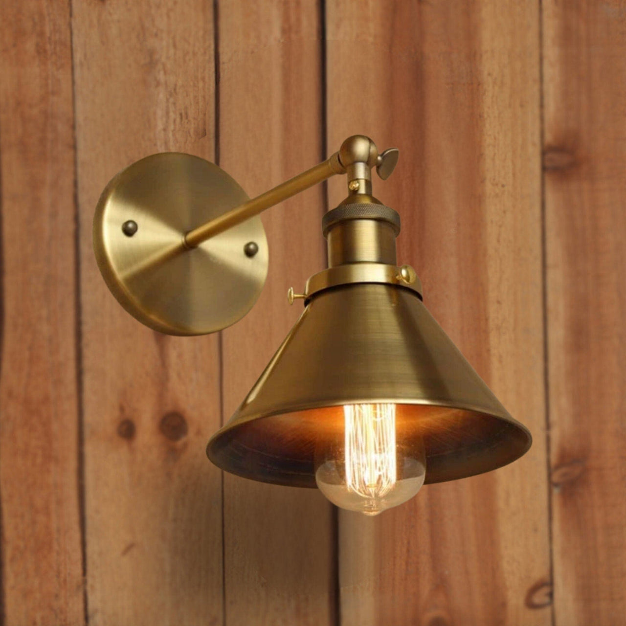Retro Wall Lamp "BRASS VINTAGE BEUTY" Industrial Style Wall Fixture Sconces Artedimo 