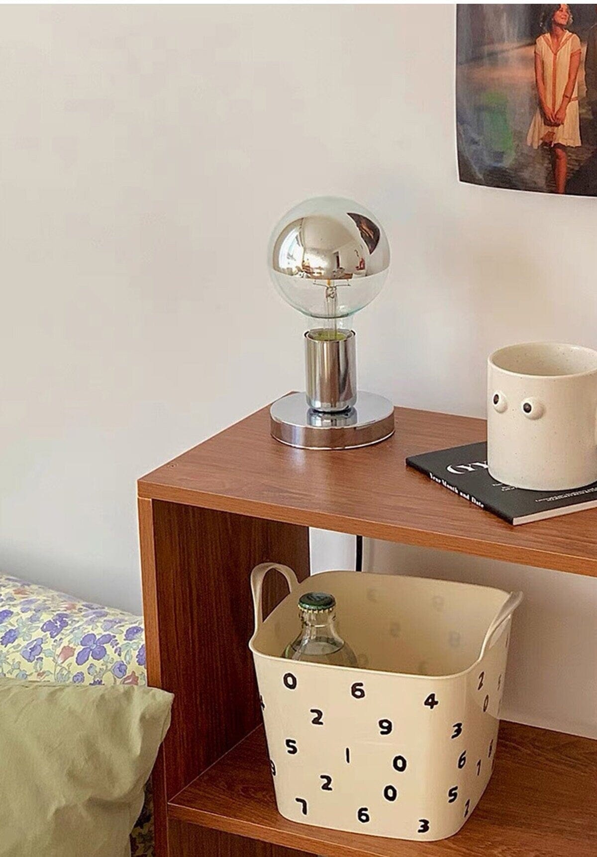 Chrome Table Lamp with Nordic Design - Glass Bedside Light - Modern Home Decor Lighting Table Lamps Artedimo 