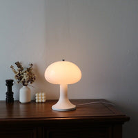 Thumbnail for Vintage Mushroom Table Lamp - Wood and Glass Lamp - Modern Bedside Light Table Lamps Artedimo 