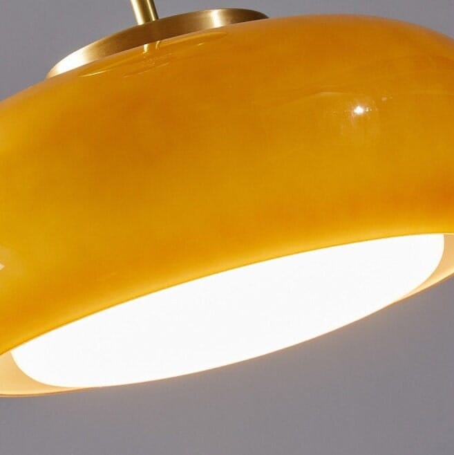 White Ceiling Lamp - Mid Century Chandelier - Semi Flush Mount Lamp - White Light Fixture Pendant Lights Artedimo 