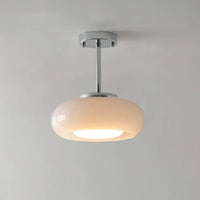 Thumbnail for White Ceiling Lamp - Mid Century Chandelier - Semi Flush Mount Lamp - White Light Fixture Pendant Lights Artedimo 