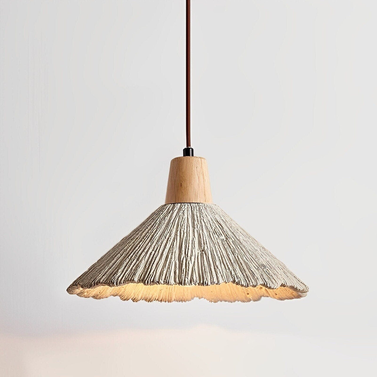 Grey Hanging Lamp - Hanging Pendant Lamp - Wabi-Sabi Chandelier Lighting Pendant Lights Artedimo 